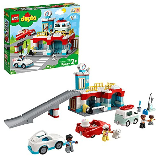 Lego Duplo Parking Garage And Car Wash Set 10948, Learning T