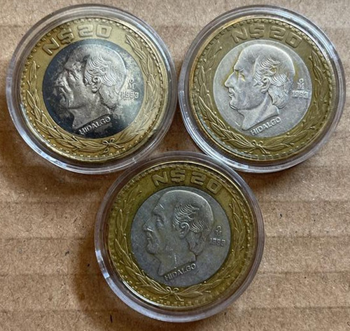 Moneda 20 Nuevos Pesos Miguel Hidalgo 93 Circuladas