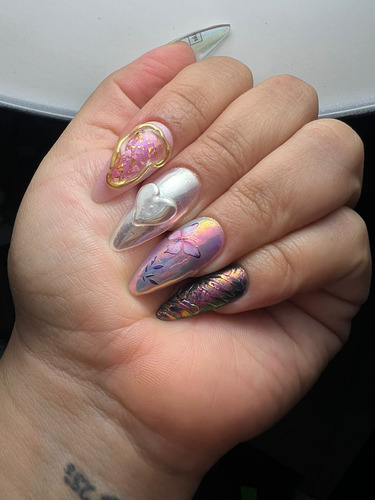 Nail Factory Xpress Gel Tips Caja 330 Pz Sistema Soft Gel Color Cristal Mixto Coffin-almond-square