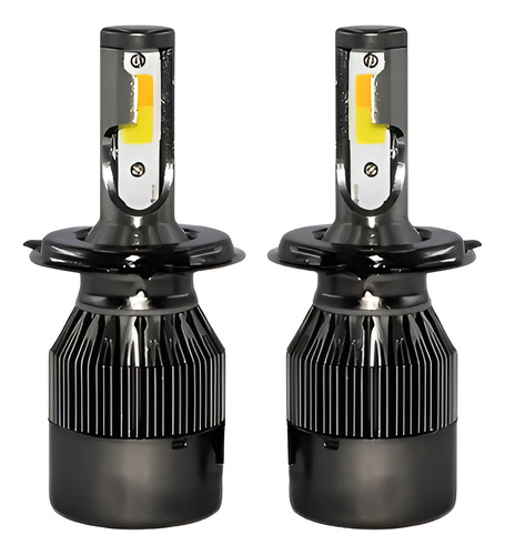 Kit Turbo De Foco Led H4 48w 6500 Lúmenes 3 Tonos Color