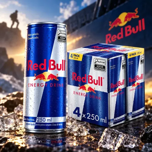 Red Bull エナジードリンク 250ml 4パック×21セット(84本) Red Bull Energético, Energy Drink, 250ml, 4 latas | MercadoLivre