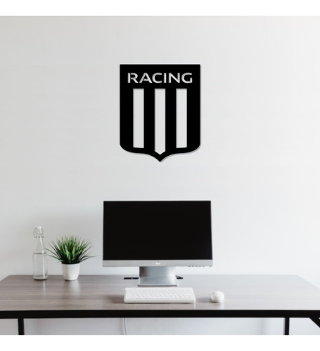 Cuadro Decorativo Escudo Racing Futbol Argentino Calado