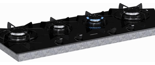 Cooktop Venax Linear Arena 4 Bocas De Embutir A Gás Bivolt