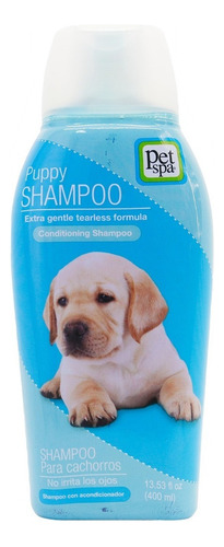 Shampoo Puppy Perro Cachorros Pet Spa X 400 Ml + Fragancia Aloe Vera Tono De Pelaje Recomendado Claro