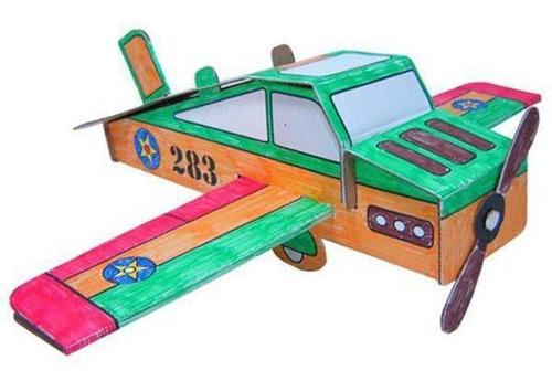 Kit De Papelão Avião - Kits For Kids