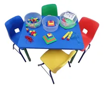 Comprar Mesa Preescolar \u002F Infantil Con 4 Sillas  Multicolor