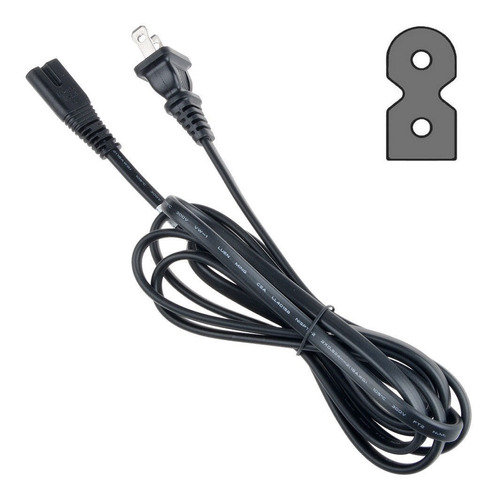 Cable De Alimentación De Ca De 6 Pies Para Numark Cd Mp3 Dj 