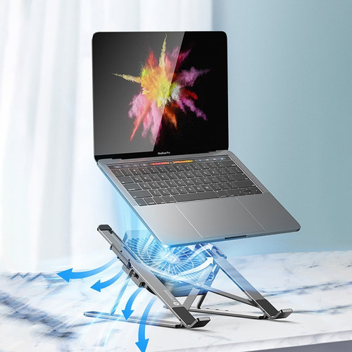 Imagen 4 de 5 de Soporte Para Portátil Laptops Tablets 100% Aluminio
