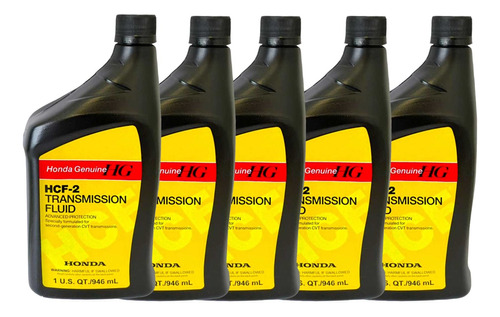 Pack 5 Aceites Transmisión Hcf-2 Cvt Honda 2da Generación
