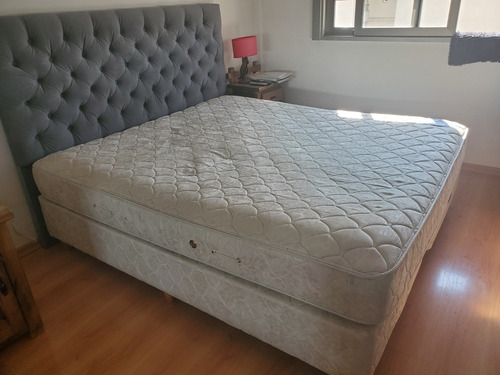 Colchón & Sommier King Size Bed Time Usado 2 X 1.80 Mts