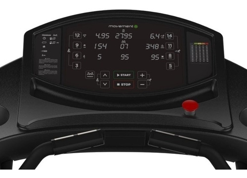 Esteira Movement Rt250 I Led Profissional C/ Inclinação