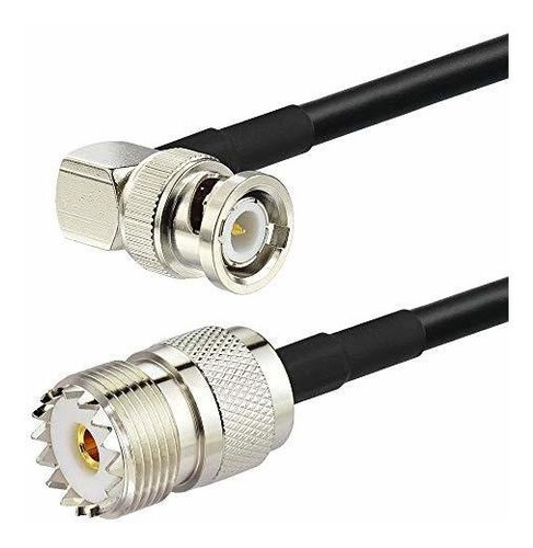 Bnc Macho A So239 Rg58 Cable Uhf Jack Femenino A Bnc Ma...