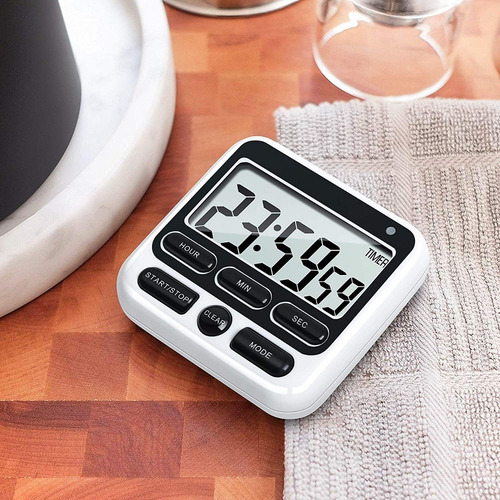 Temporizador Digital De Cocina Con Interruptor De Alarma