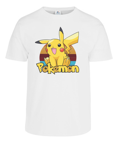 Playera Pikachu Pokemon Anime D1