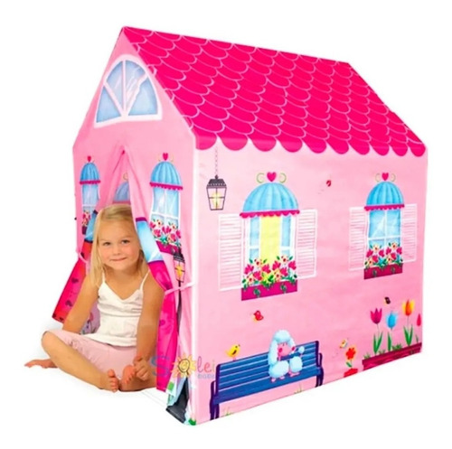 Carpa Casita De Niña Nena Princesa Interior Exterior Rosa