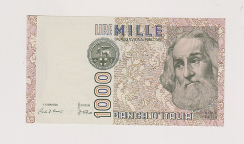 Billete Italia 1.000 Liras Año 1982 Sin Circular