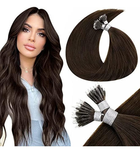 Laavoo Nano Anillo Pelo Extensiones Pelo Humano Pelo 1t5xe