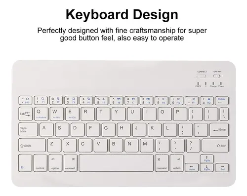 Teclado Bluetooth Inalambrico Con Funda Para Android/ios,