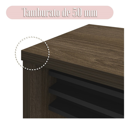 Mesa Diretor Charuto/preto 006087 - Artany