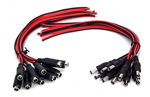 Cable De Alimentación De Cc 12 V 5 A Conectores Macho Hembra