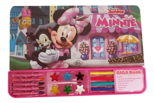 Livro Infantil Atividades Com Kits Colorir Minnie