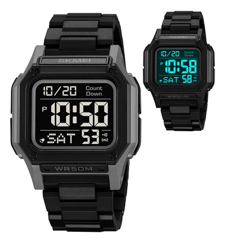 Reloj Deportivo Digital Para Hombre, Pantalla Led