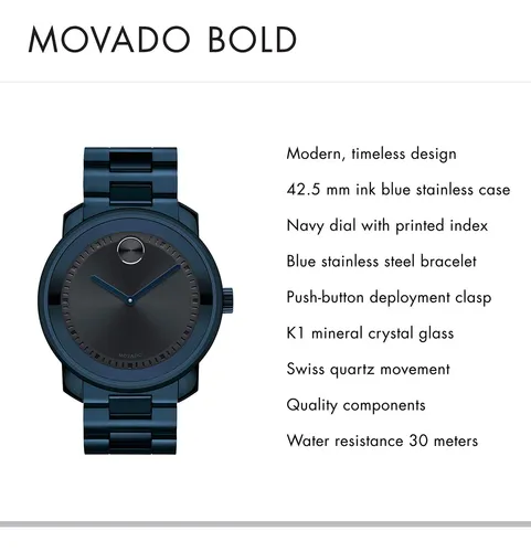 Movado bold metals sale