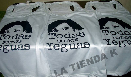 Imagen 2 de 10 de Musculosas Para Dama Kirchneristas Peronistas Cristina Cfk