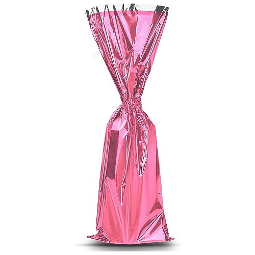 Bolsas De Regalo Metálicas De Mylar Rosa Botellas De V...