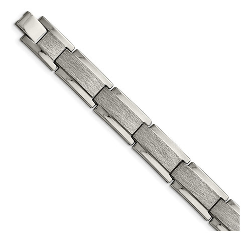 Brazalete Cincel De Tungsteno Pulido Y Satinado De 21 Cm Par