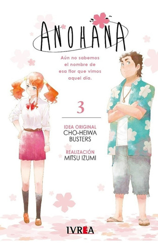 Anohana Vol 3 - Manga Ivrea