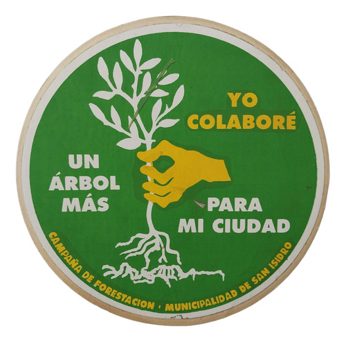 Calcos Stickers Set X2 Campaña Forestación San Isidro 1990s
