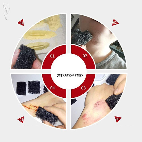 Kit De Maquillaje De Zombi Con Efectos Especiales Mysense De