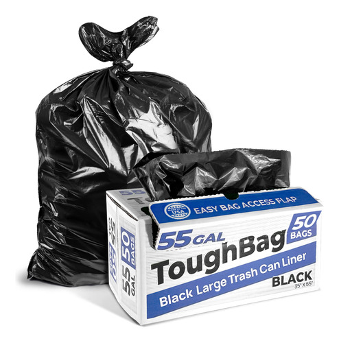 Toughbag Bolsas De Residuos, Para 55 Galones, 50 Unidades