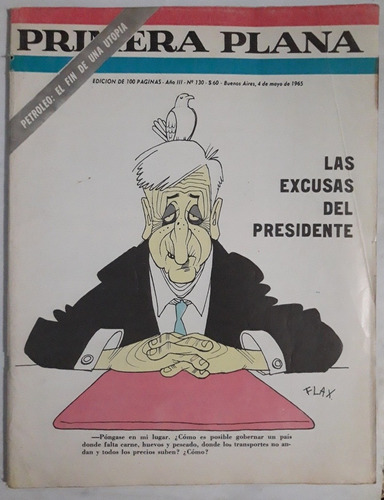 Primera Plana N°130 Año 1965 Las Excusas Del Presidente  