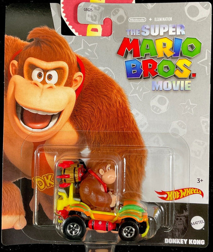 Mario Kart Hot Wheels 2024 Mix Premium Color Donkey Movie