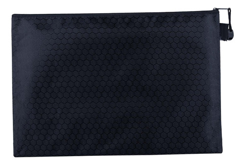 Bolsa Con Cremallera B5, Bolsa De Lápices Impermeable Negro