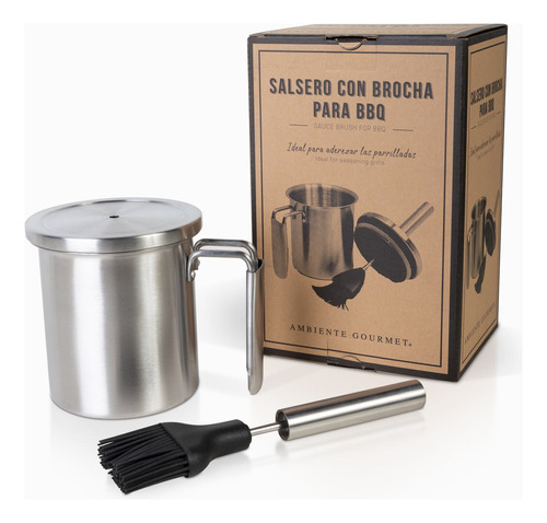 Salsero Brocha Para Bbq Ambiente Gourmet