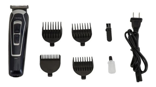 Imagen 3 de 4 de Cortadora de pelo Tedge HC945 negra y azul 110V