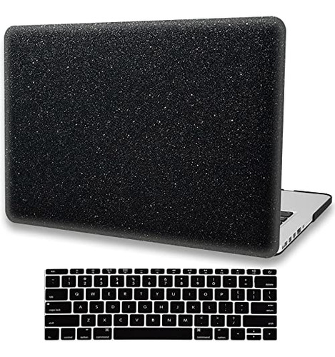 Glitter Negro Hard Case Compatible Con Mac B09nq71wk4_020424