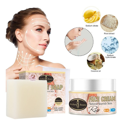 Pack Crema Jabon Blanqueador Hidratante Facial