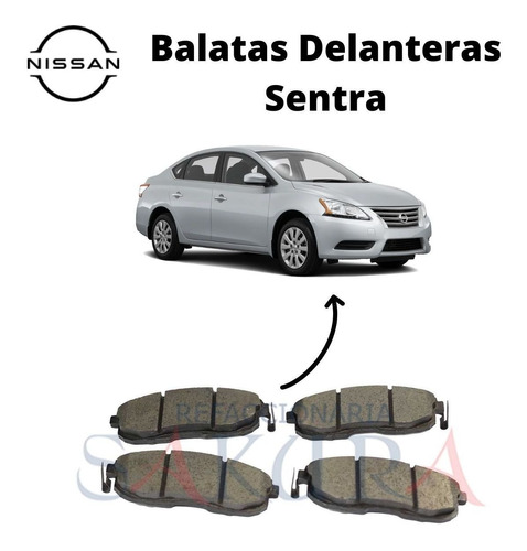 Kit Pastillas Freno Rueda Del Sentra 1.8 2017 Nissan Kv