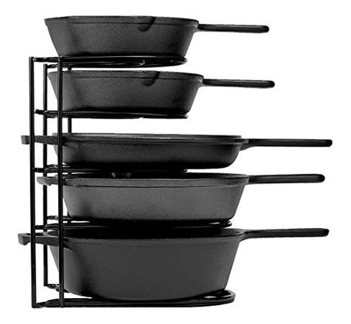 Heavy Duty Pan Organizer 5 Tier Rack - Holds Up To 50 L
