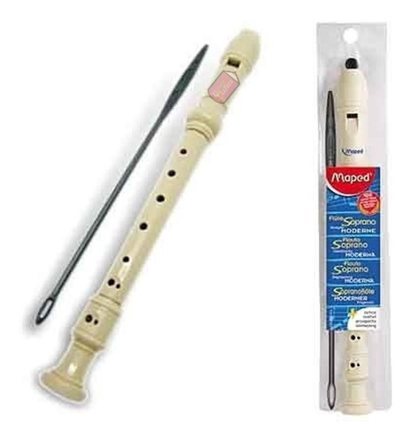 Flauta Dulce Escolar Soprano Moderna Maped - Libreria Jr