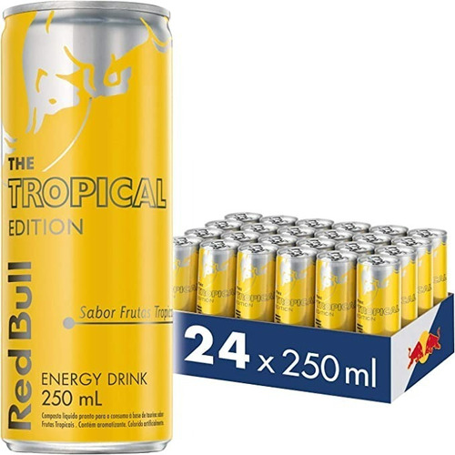 Red Bull Tropical Edition 250 Ml - Pack Com 24 Unidades