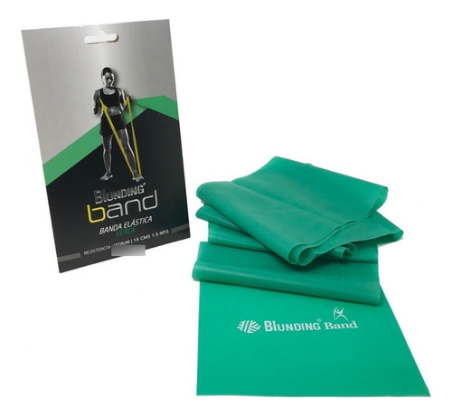 Banda Elástica Para Ejercicio - Blunding Color Verde
