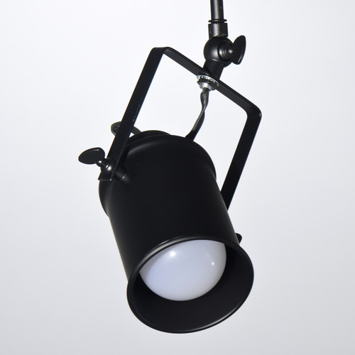 Imagen 3 de 8 de Lampara Spot Aplique 1 Luz Modelo Roloi I Leuk Negro E27