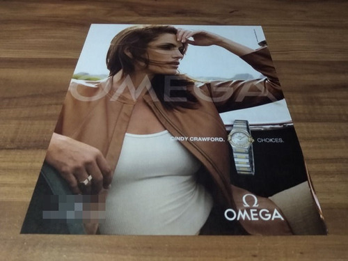 (pg603) Cindy Crawford * Publicidad Omega