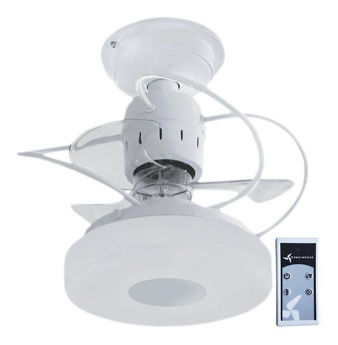 Ventilador De Teto Treviso Monaco Branco Com Controle Remoto