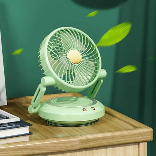 Ventilador Portatil 3 Aspas Usb Luz Led Bighouse
